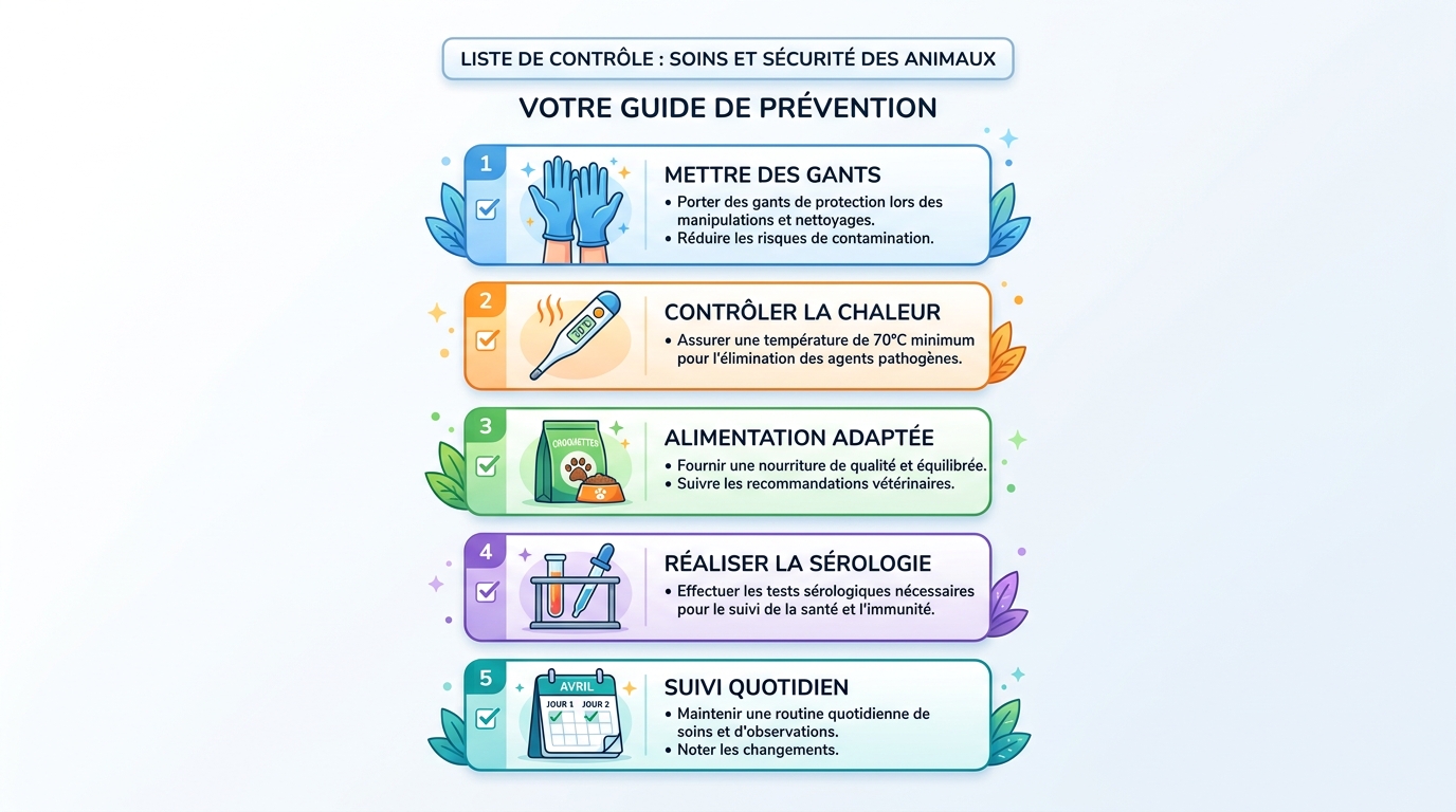Infographie 5 règles cohabitation chat femme enceinte toxoplasmose