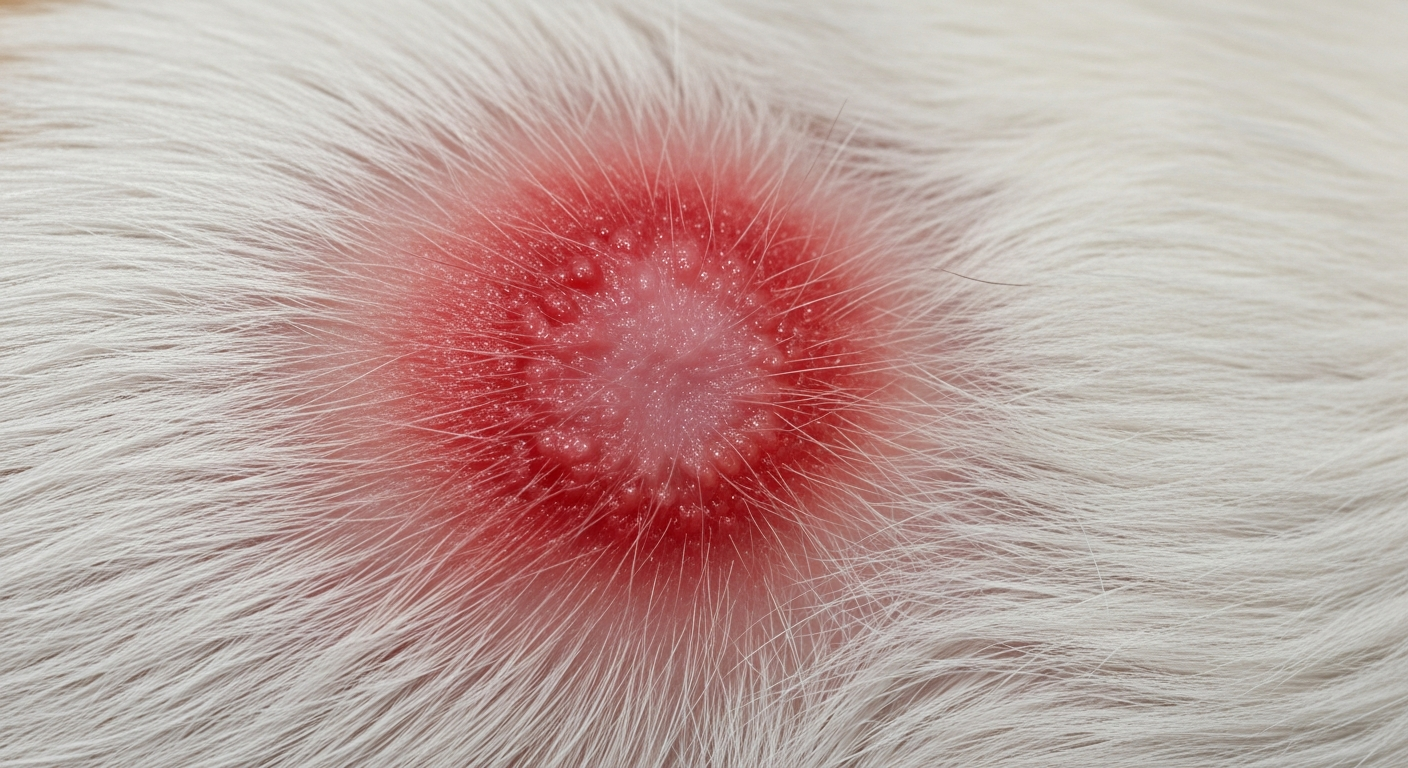 Hot spot chien : lésion rouge humide urgence dermatologique
