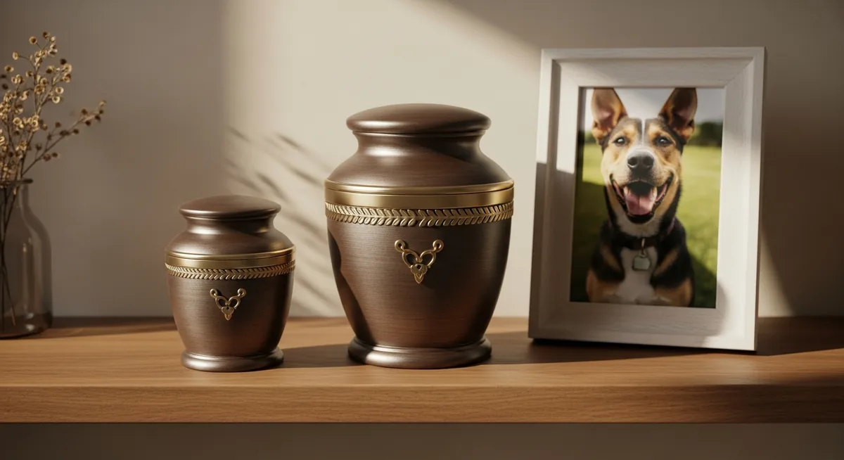 Urnes funéraires pour chien après crémation individuelle