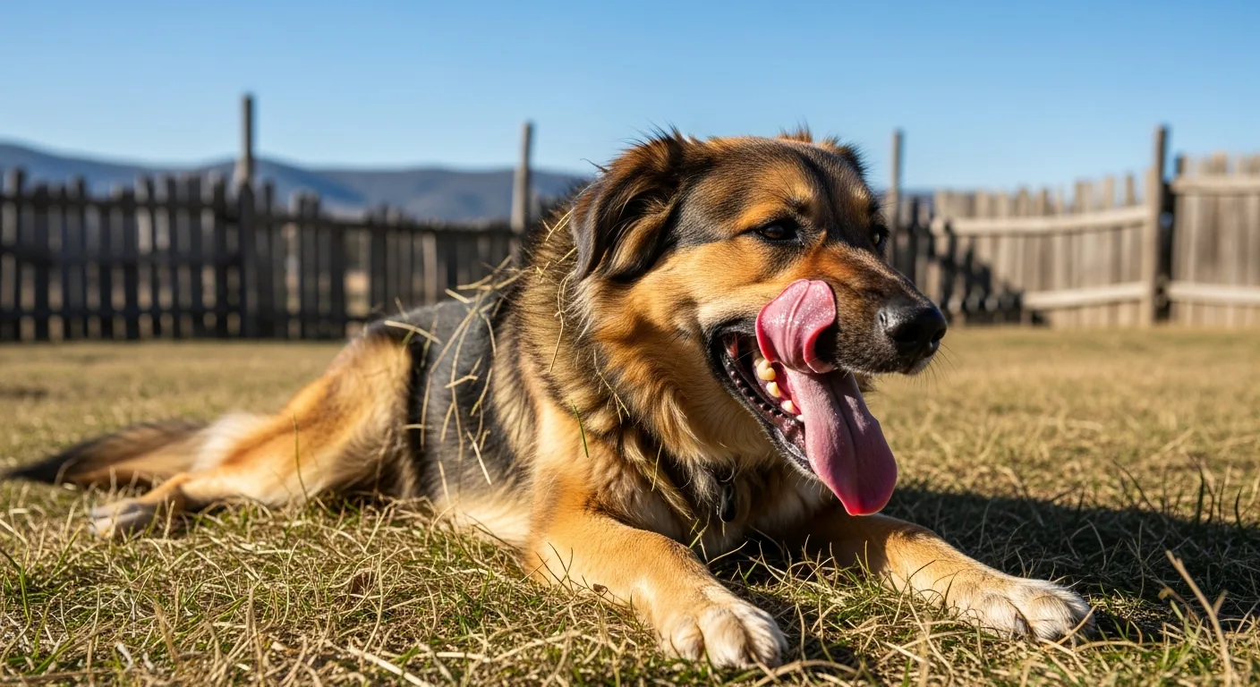 Mon chien respire vite et tire la langue au repos : causes et signaux d'alerte