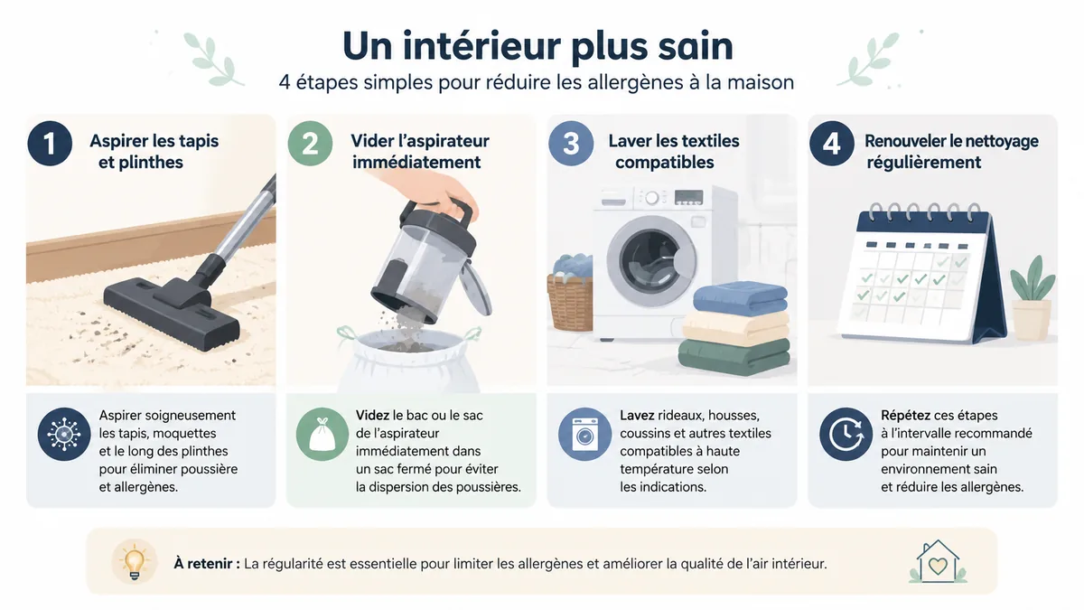 Étapes du nettoyage anti-puces de la maison